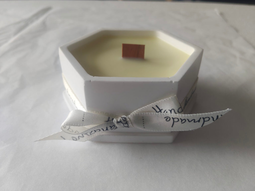 Vela hexagonal Citrus Escape - Citronela e limão