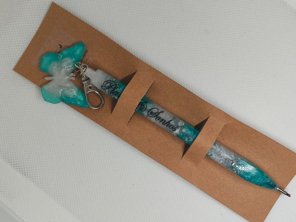 Caneta artesanal “Planos & Sonhos” 🦋
