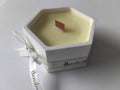 Vela hexagonal Citrus Escape - Citronela e limão